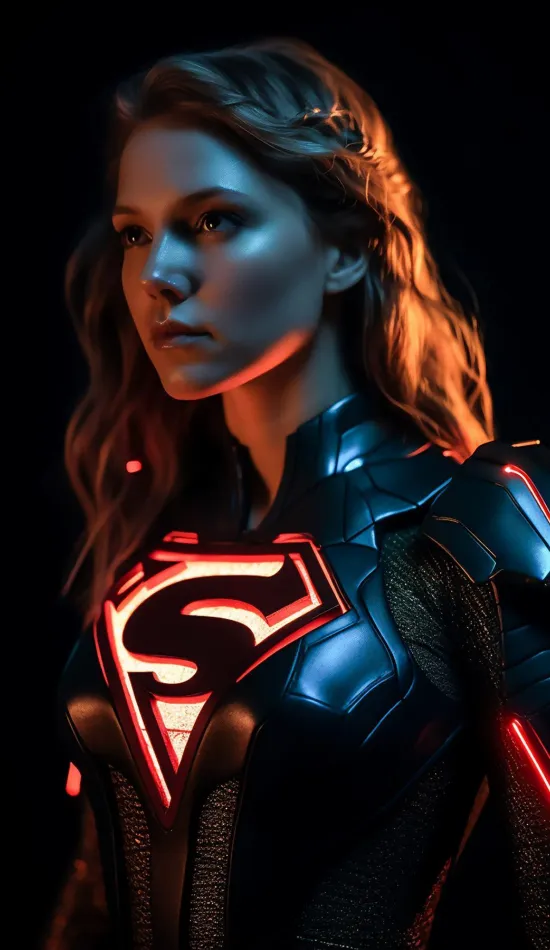 supergirl ai generated wallpaper