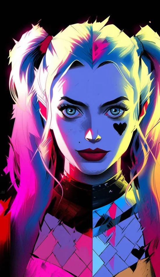 thumb for Neon Harley Quinn Iphone Xs Wallpaper