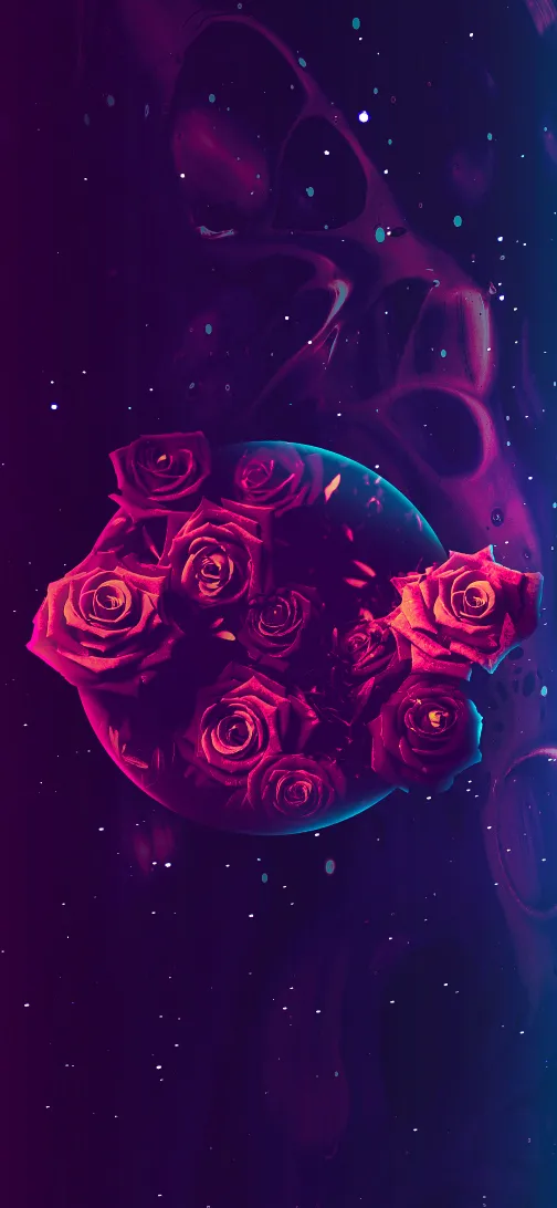 thumb for Neon Who Says Roses Are Red Wallpaper