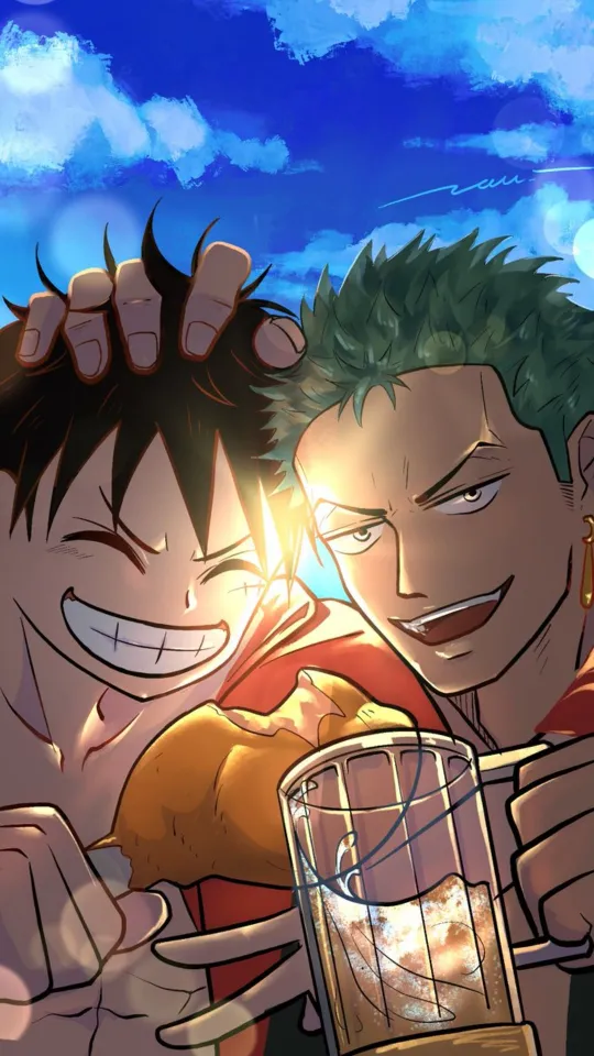 thumb for 4k Luffy And Zoro Wallpaper