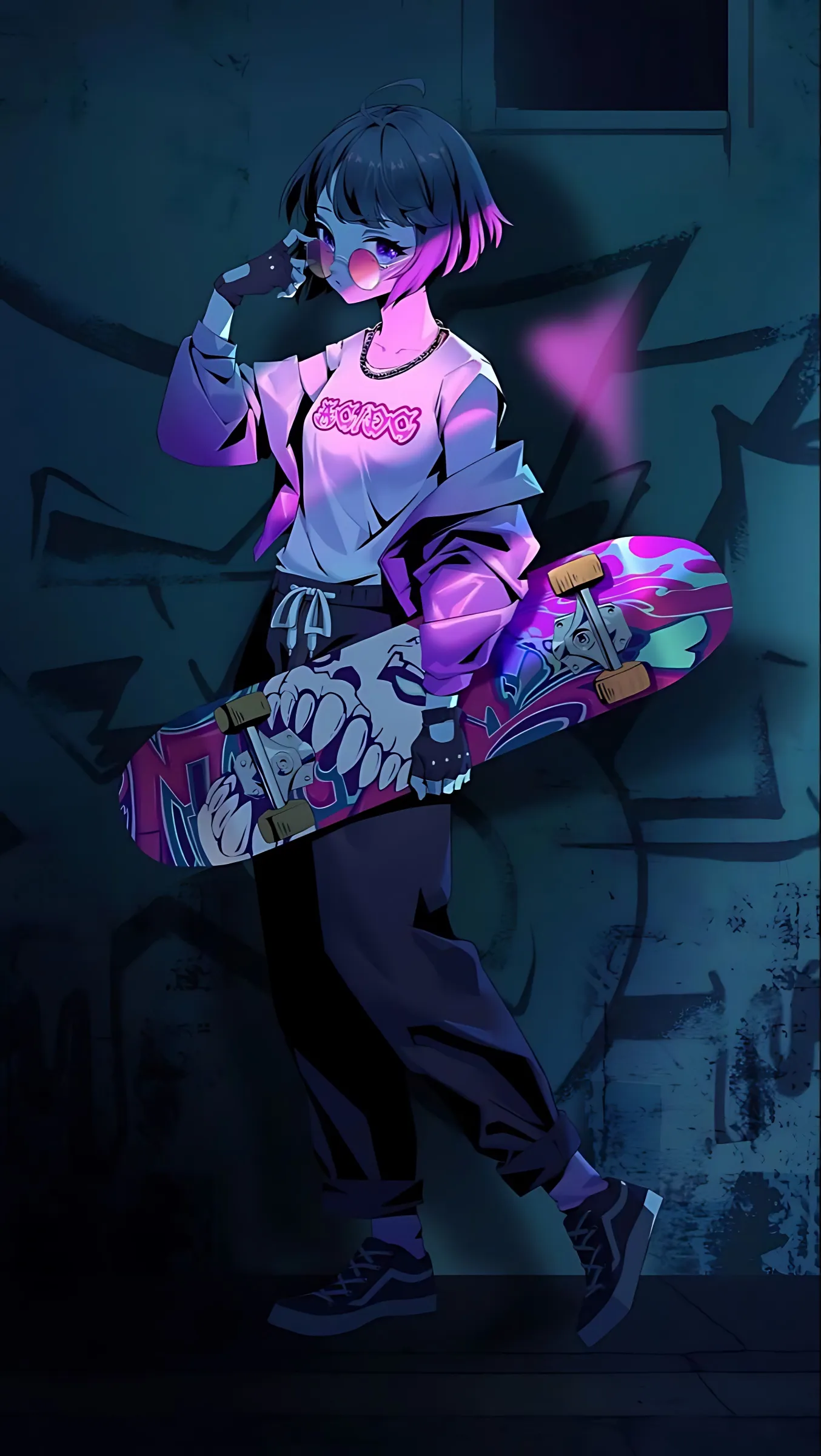 skateboard girl wallpaper