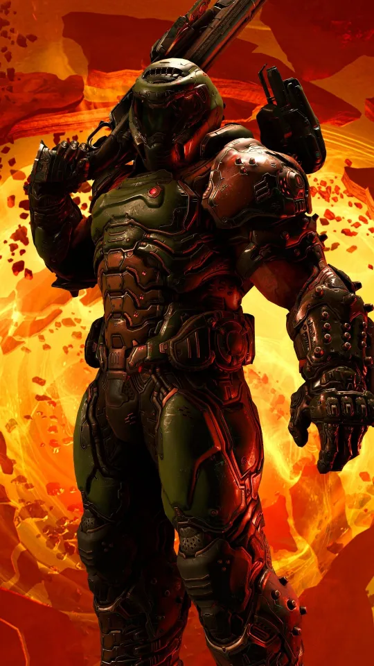 aesthetic doomguy wallpaper