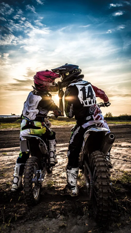 thumb for Motocross Kiss Love Wallpaper