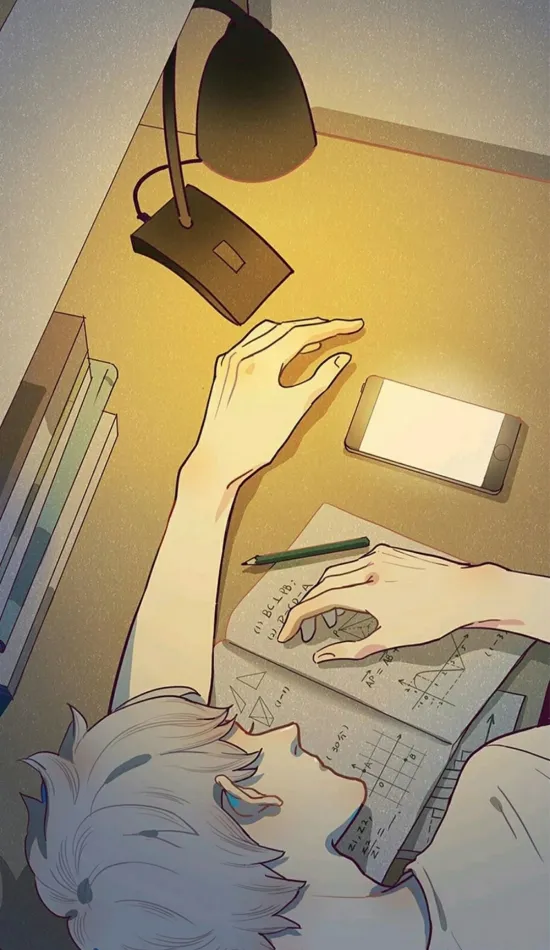 thumb for Anime Boy Studying Wallpaper