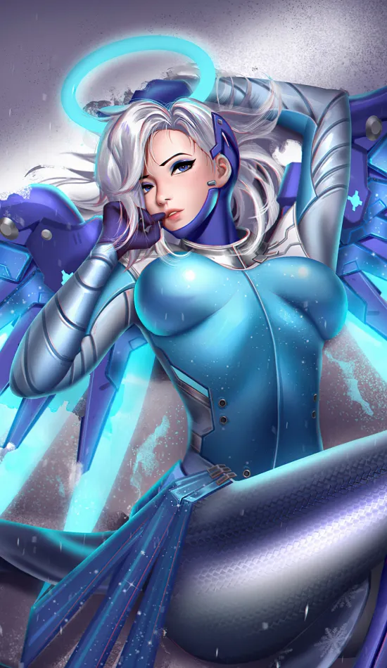 thumb for Snow Angel Mercy Overwatch Game Wallpaper