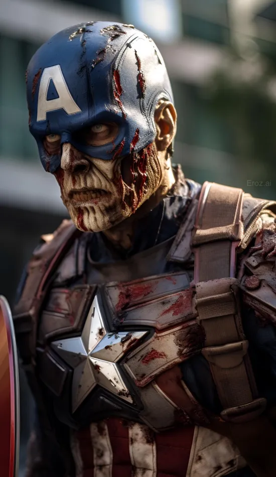 thumb for Zombie Captain America Wallpaper