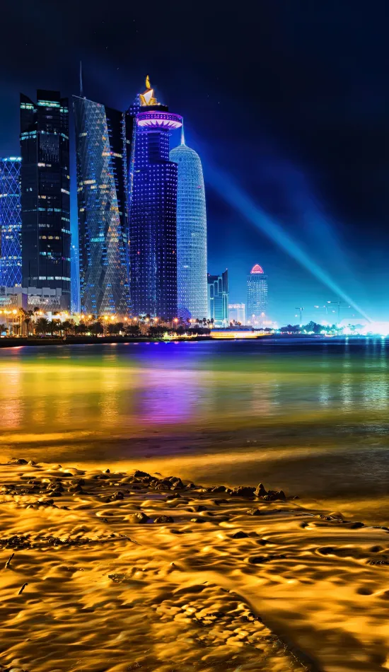 thumb for Doha Night View Wallpaper