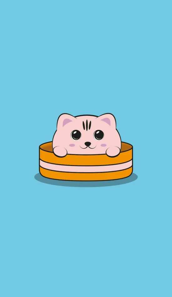 thumb for Cute Little Pink Kitten Wallpaper