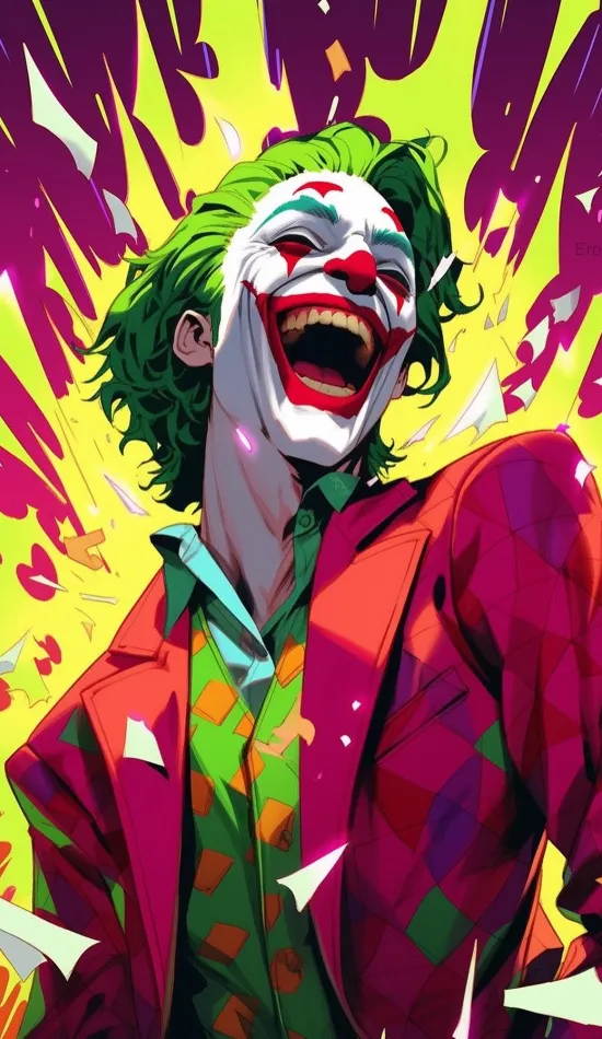 joker art ai generated wallpaper