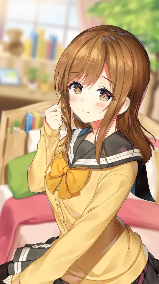 thumb for Brown Hair Anime Lock Screen Wallpaper