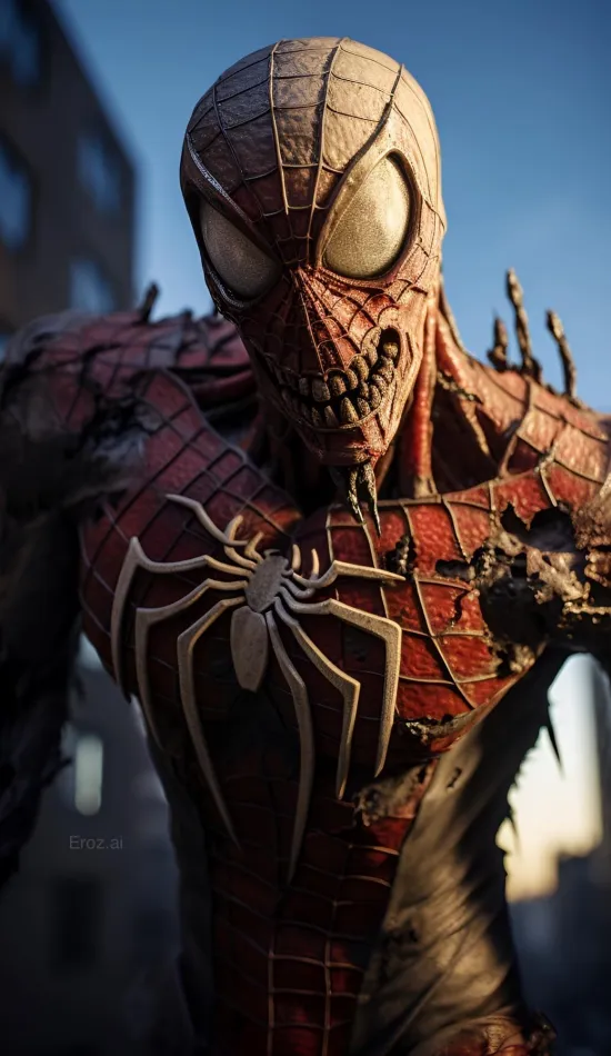 thumb for Zombie Spider Man Art Wallpaper