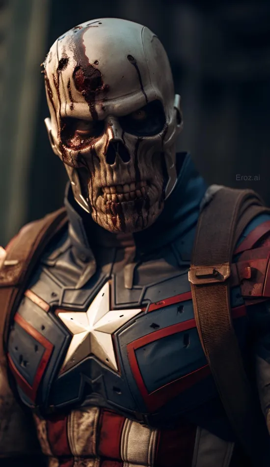 thumb for Zombie Captain America Hd Wallpaper