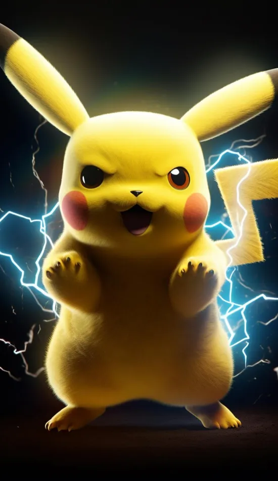 pikachu neon wallpaper