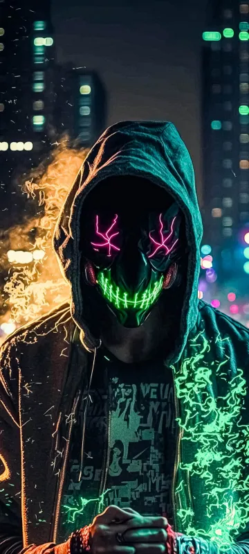 cool dark halloween mask wallpaper