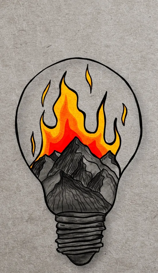 bulb drawing art wallpaper