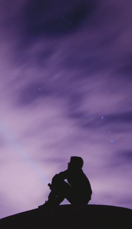 thumb for Shadow People Stargazing Wallpaper