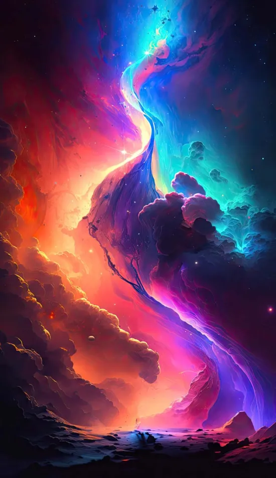 thumb for Colorful Nebula Space Wallpaper