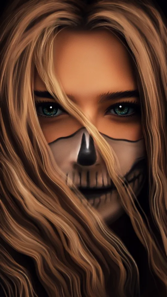 thumb for Girl Skull Wallpaper