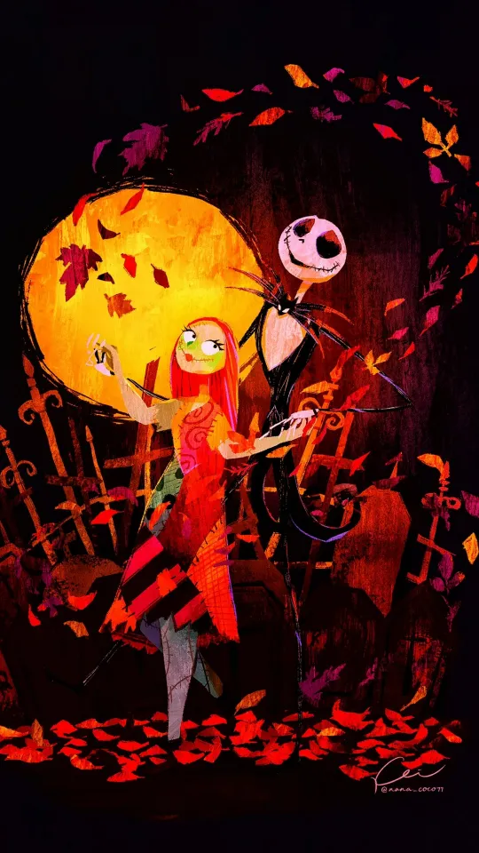 thumb for Jack And Sally Iphone Wallpaper