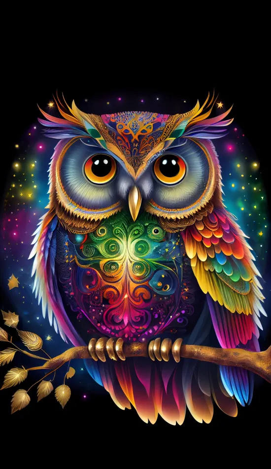 owl art wallpaper