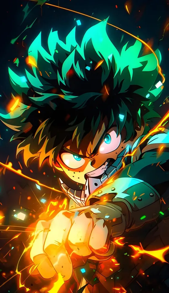 izuku midoriya iphone wallpaper