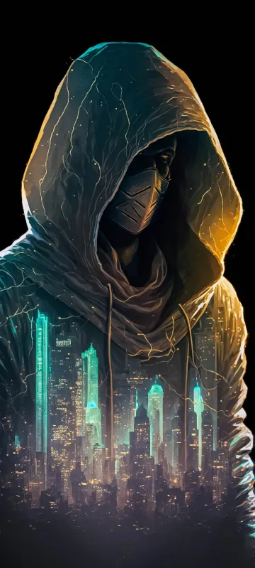 cool hoodie guy dark wallpaper