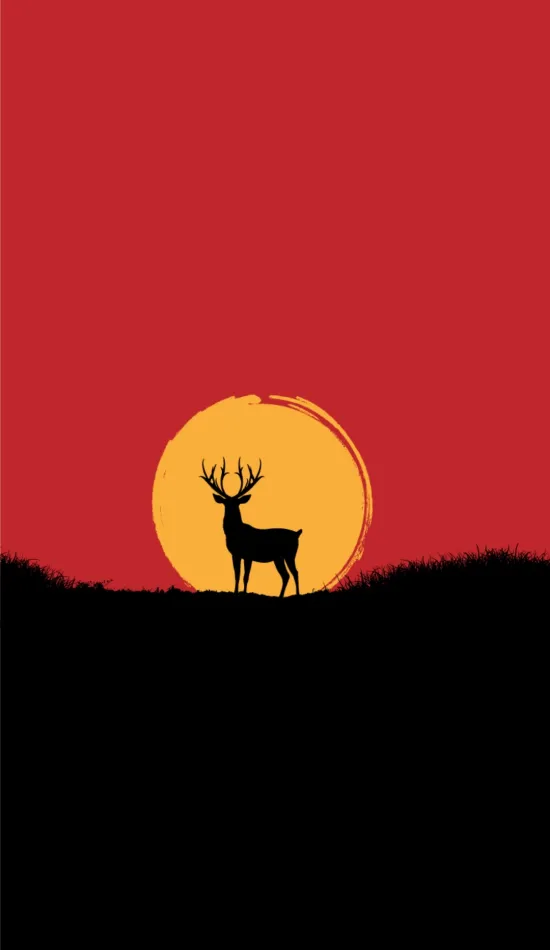 thumb for Sunset Deer Wallpaper