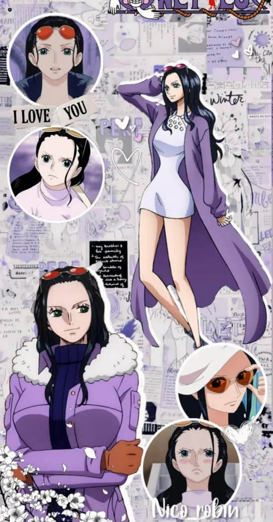 nico robin aesthetic wallpaper