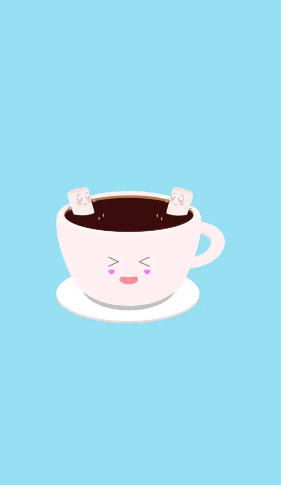 thumb for Cute Coffee Cup Wallpaper