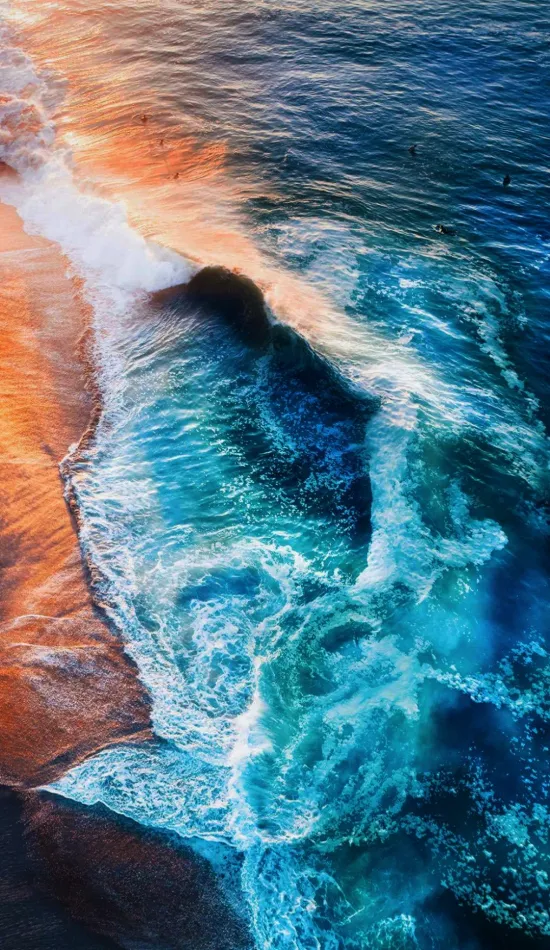 waves sea beach wallpaper