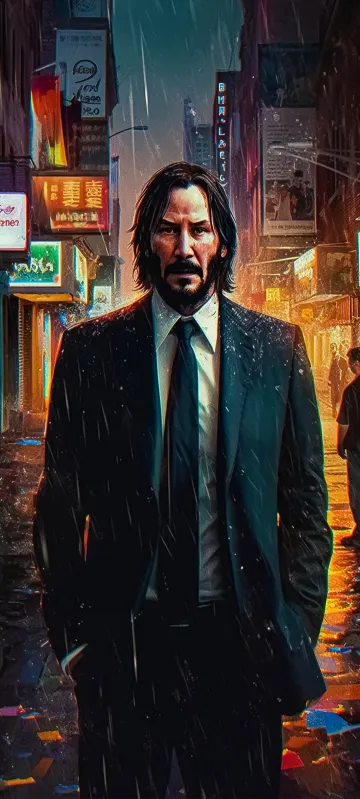 keanu reeves ai art wallpaper