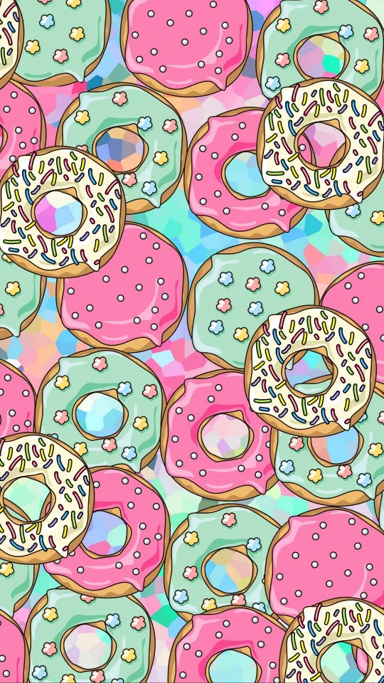 donuts patterns sweet wallpaper