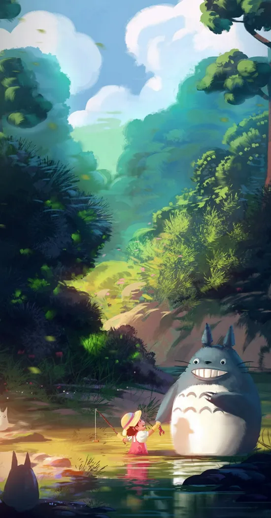 thumb for Totoro Mobile Wallpaper