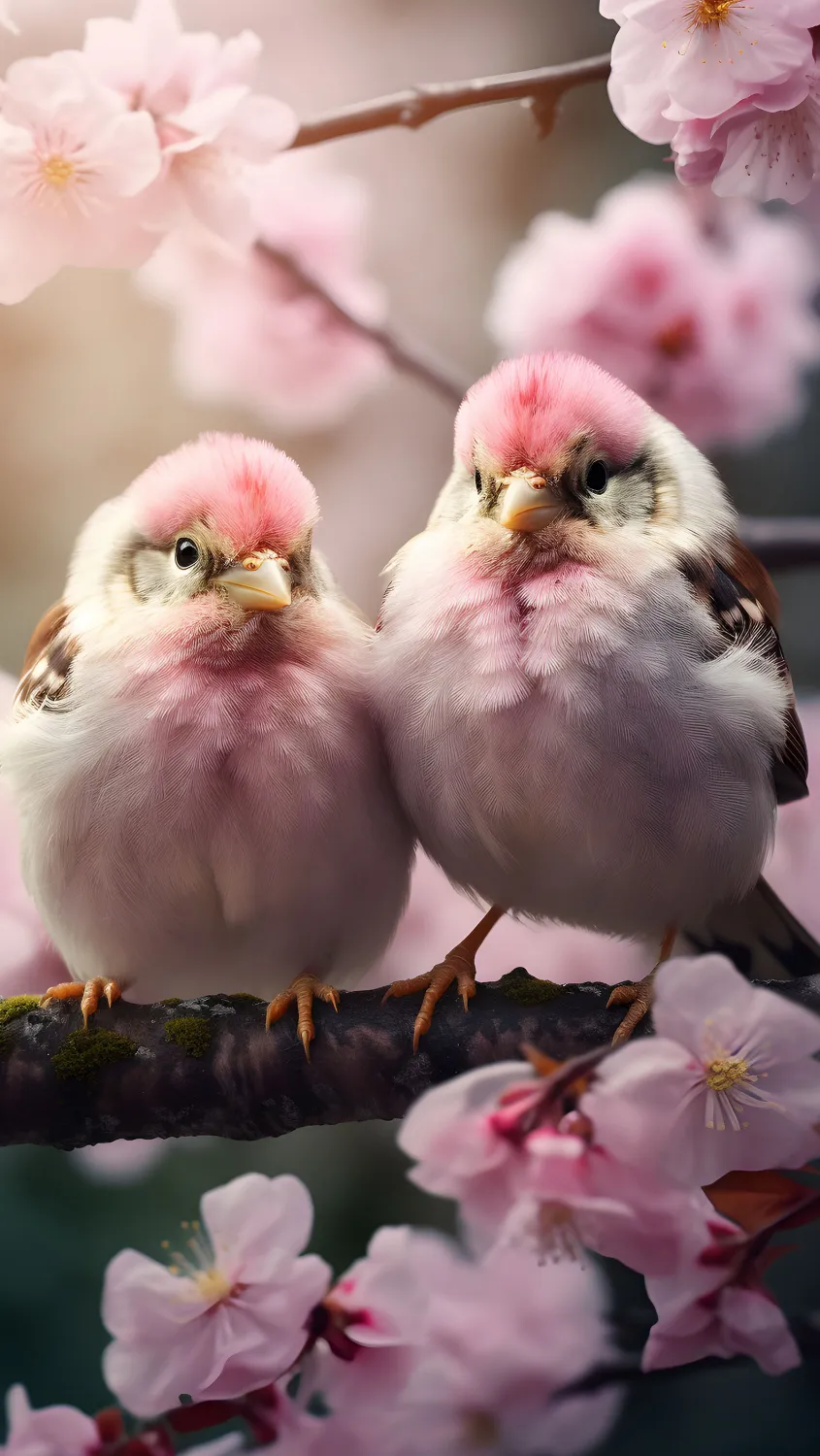 thumb for Cute Birds Couple Wallpaper