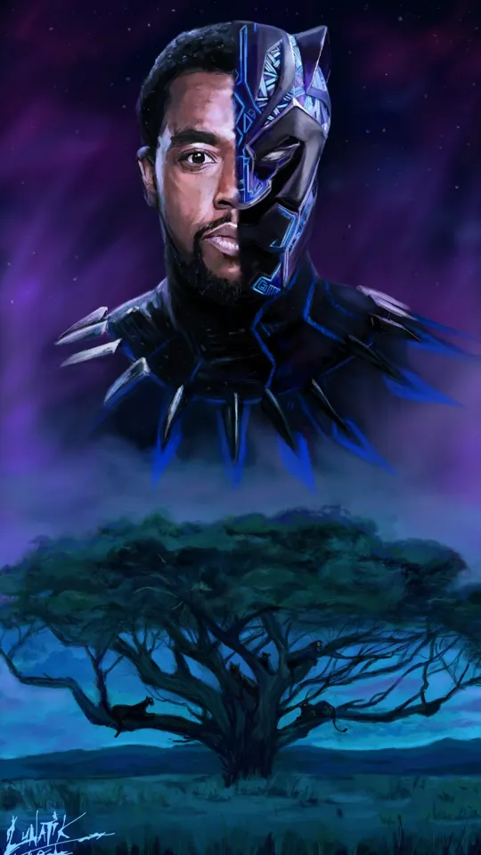 black panther phone wallpaper