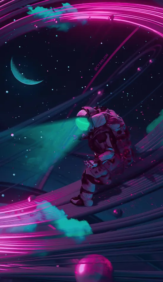 thumb for Astronaut In Space Wallpaper