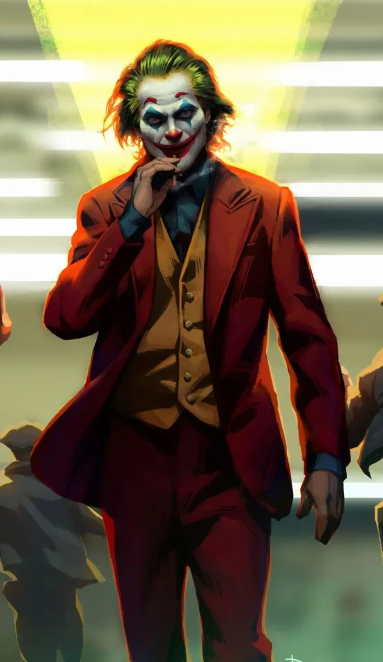 thumb for Joker Smoking Cigarette Wallpaper