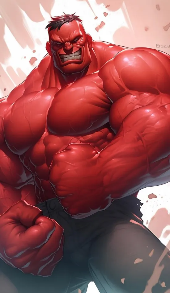 thumb for Red Hulk Art Wallpaper