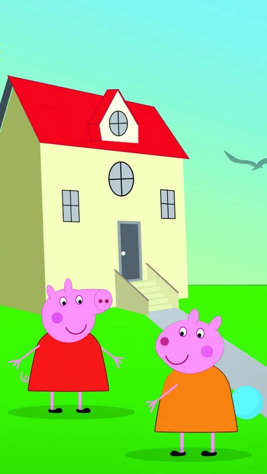 thumb for Peppa Pig House Iphone Wallpaper
