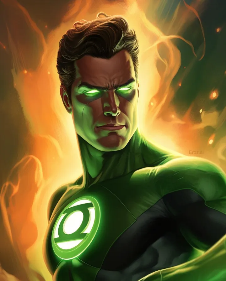 green lantern ai generated wallpaper