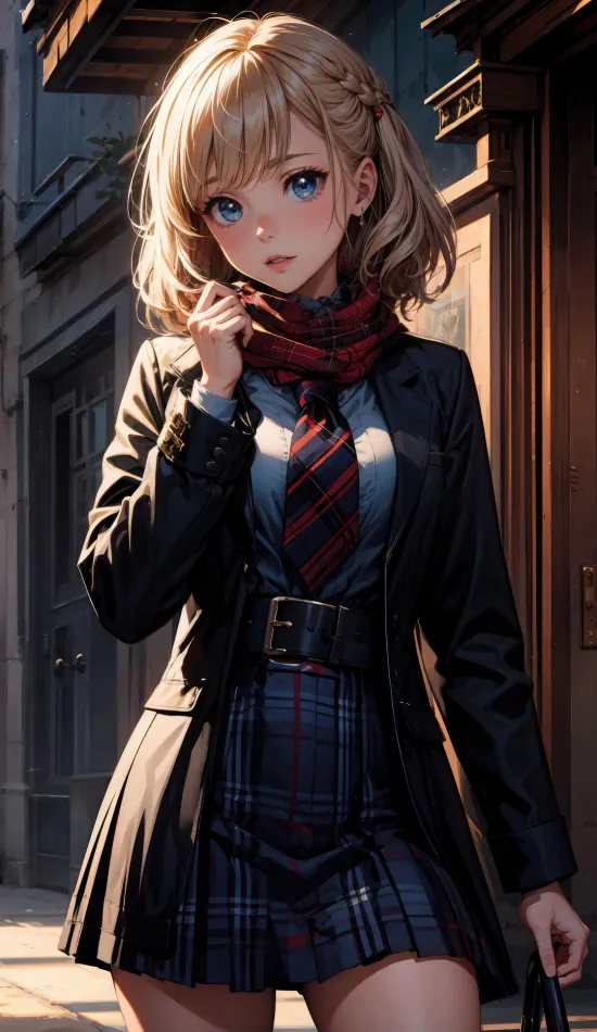 anime girl school dress wallpaper