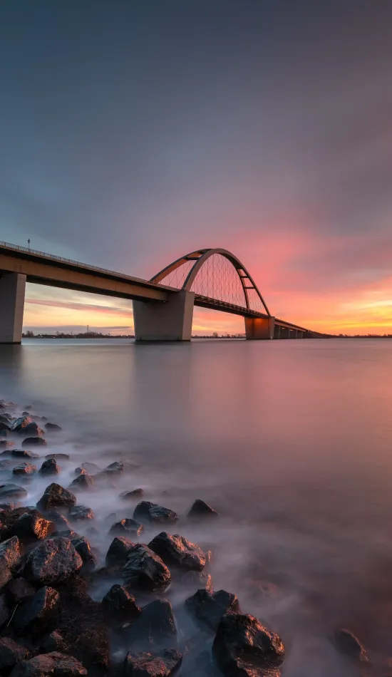 bridge sunset wallpaper