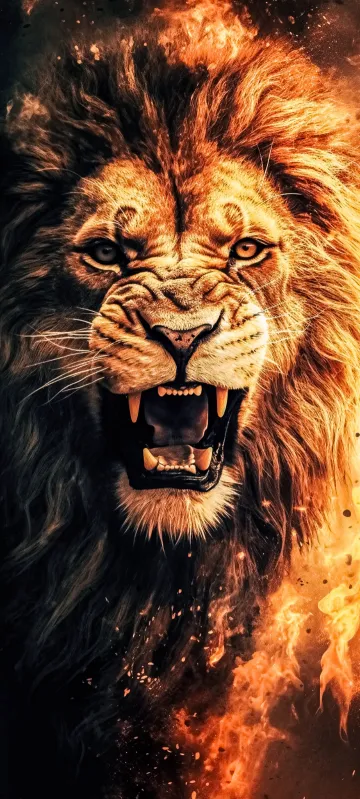 lion iphone wallpaper