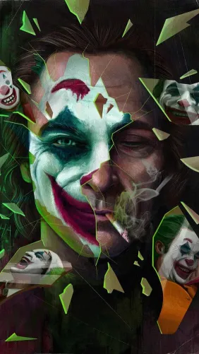 thumb for Mirror Smile Cigarette Joker Wallpaper