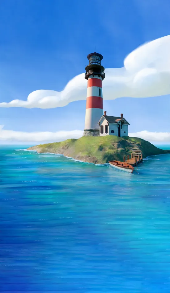 thumb for Island Lighthouse Wallpaper