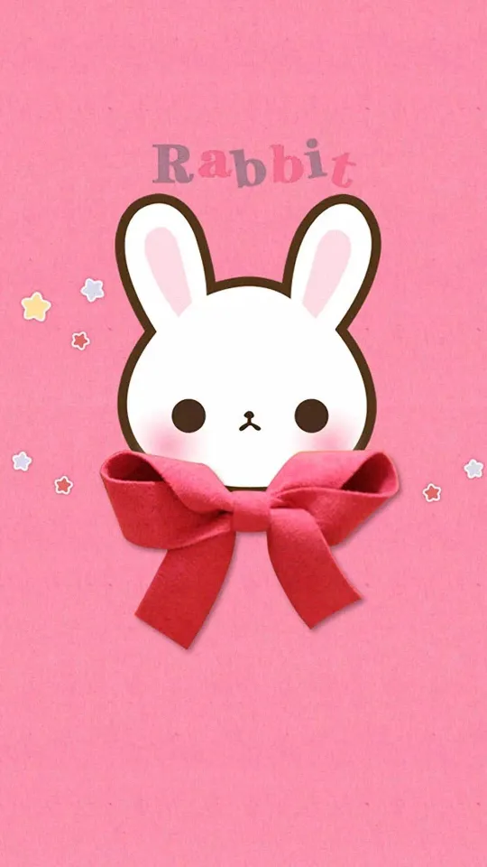cute white rabbite wallpaper