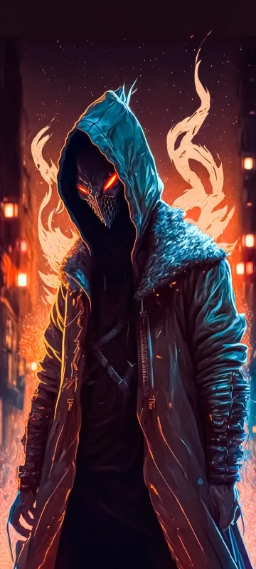 thumb for Cool Alien Mask Hoodie Guy Wallpaper