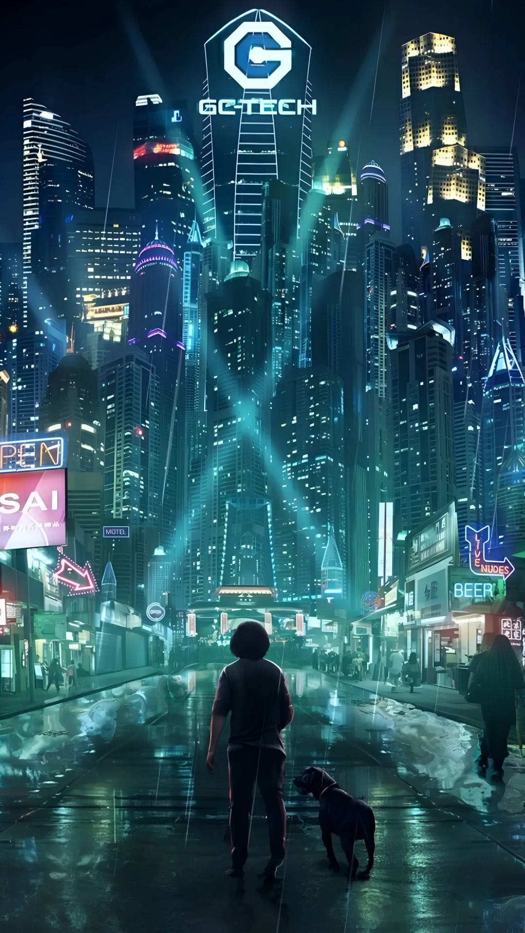 sci fi cyberpunk wallpaper