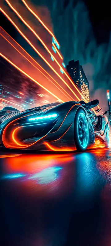 futuristic super car wallpaper
