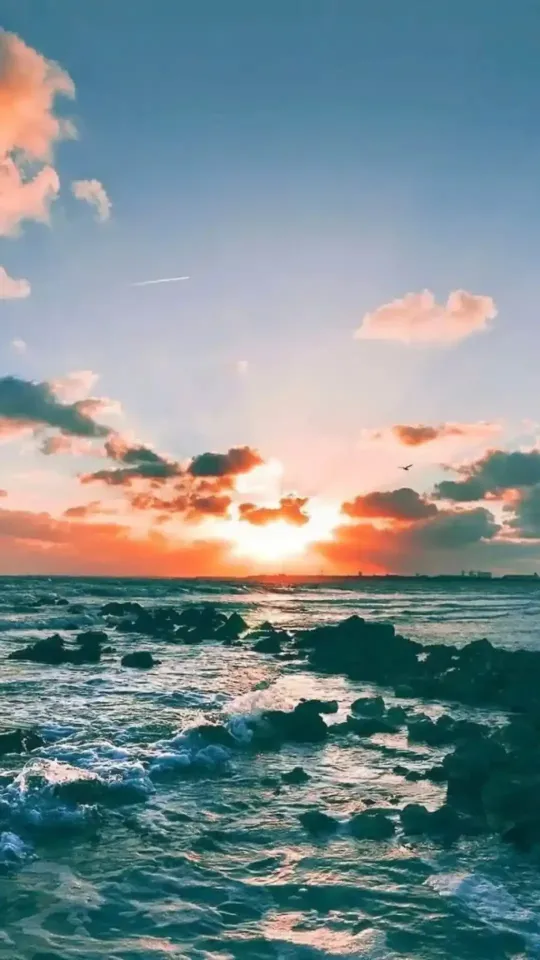 thumb for Ocean Sunset Wallpaper